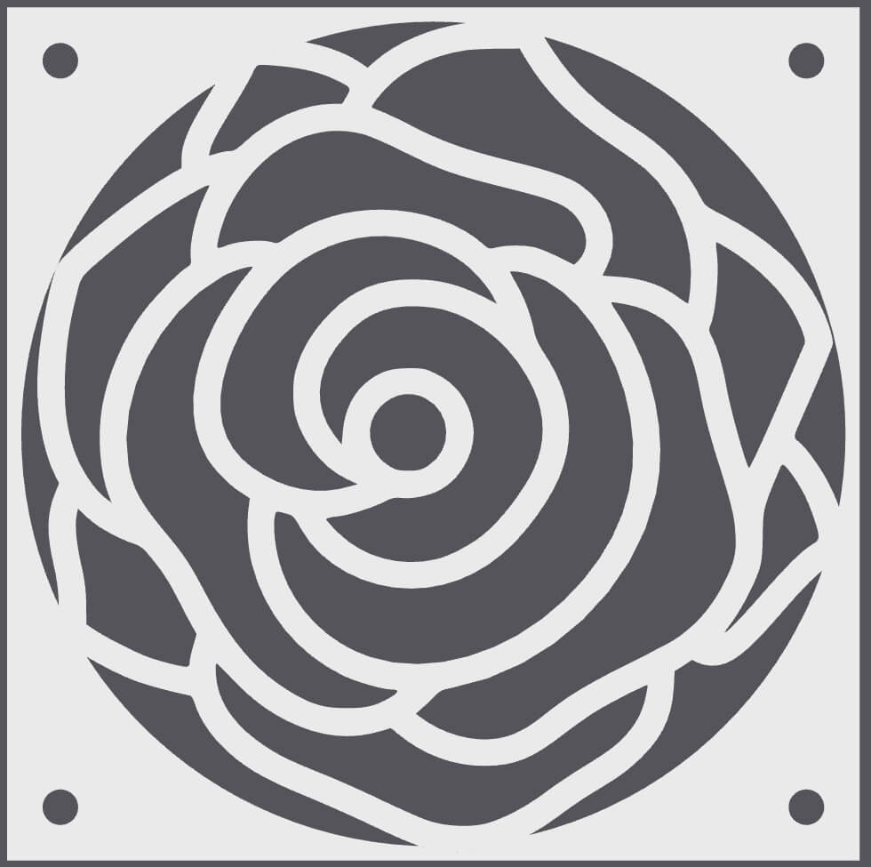 Rose Bloom decorative fan cover in white – WBDesignsLV
