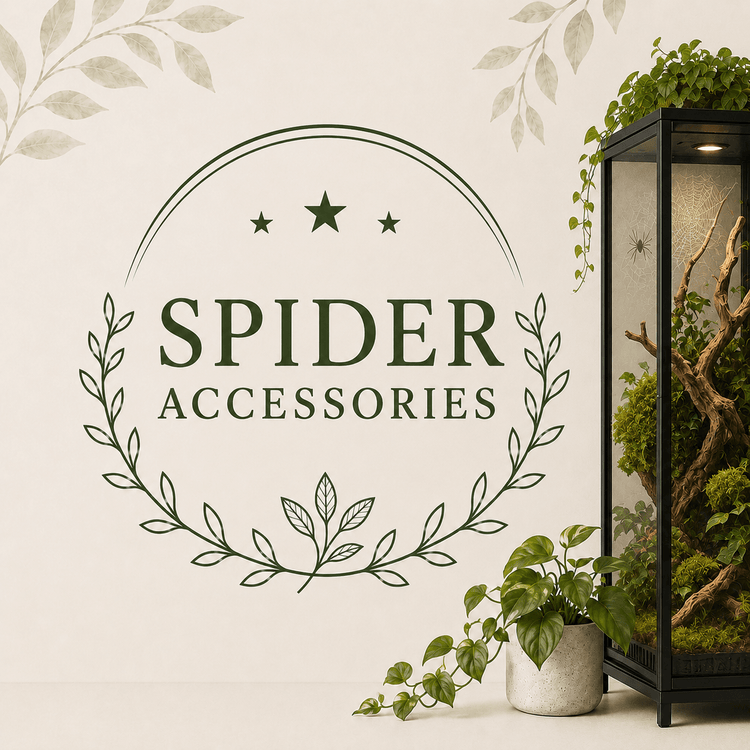 Spider Accessories collection with a planted spider enclosure and botanical accents.