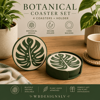 Botanical coaster set