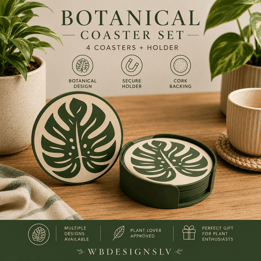 Botanical coaster set