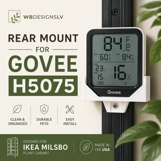 Govee H5075 rear hygrometer mount for IKEA Milsbo cabinet – WBDesignsLV