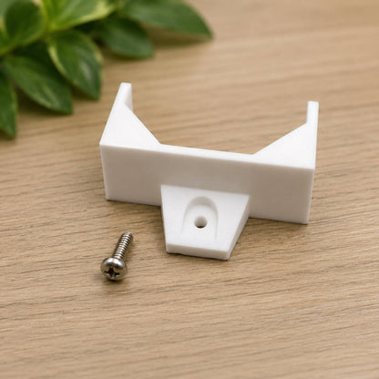 White rear hygrometer mount for Govee H5075 – IKEA Milsbo compatible