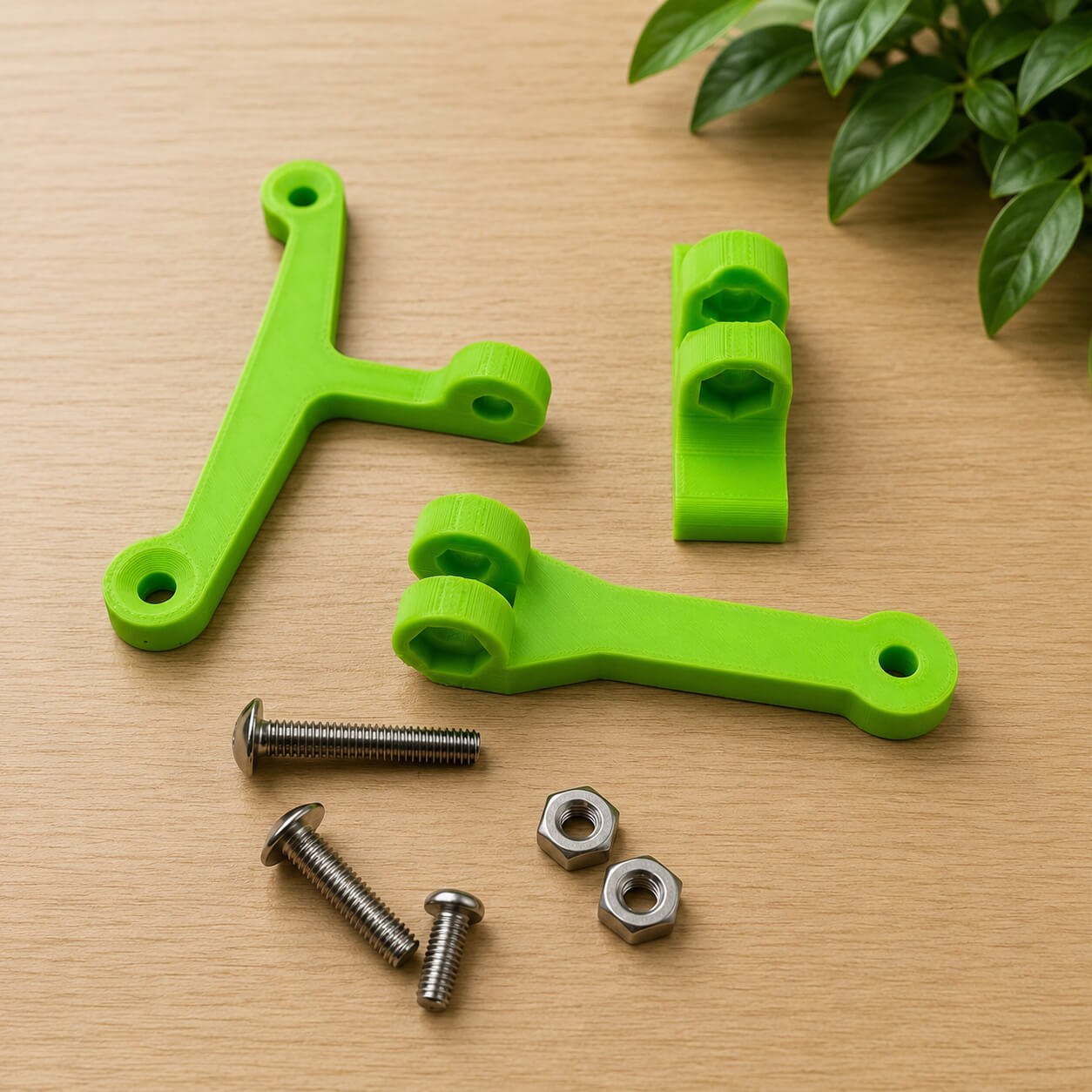 Green IKEA Milsbo corner fan mount – fits 80mm & 120mm PC fans