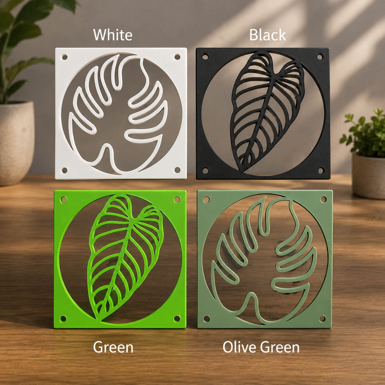IKEA Milsbo fan cover variation display – all designs and colors