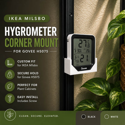 IKEA Milsbo Govee H5075 hygrometer corner mount – banner by WBDesignsLV