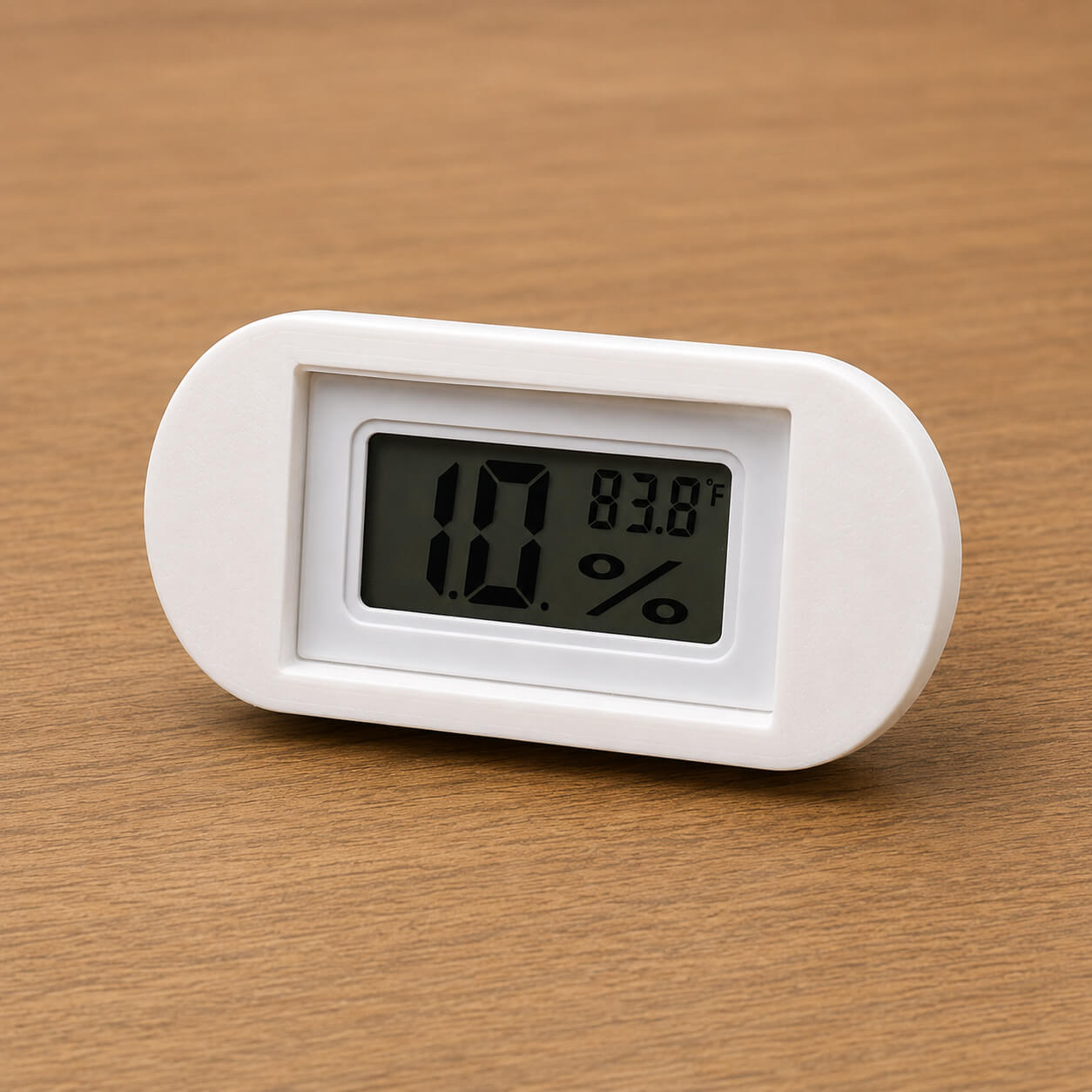 White magnetic glass mount hygrometer installed in IKEA plant cabinet – WBDesignsLV