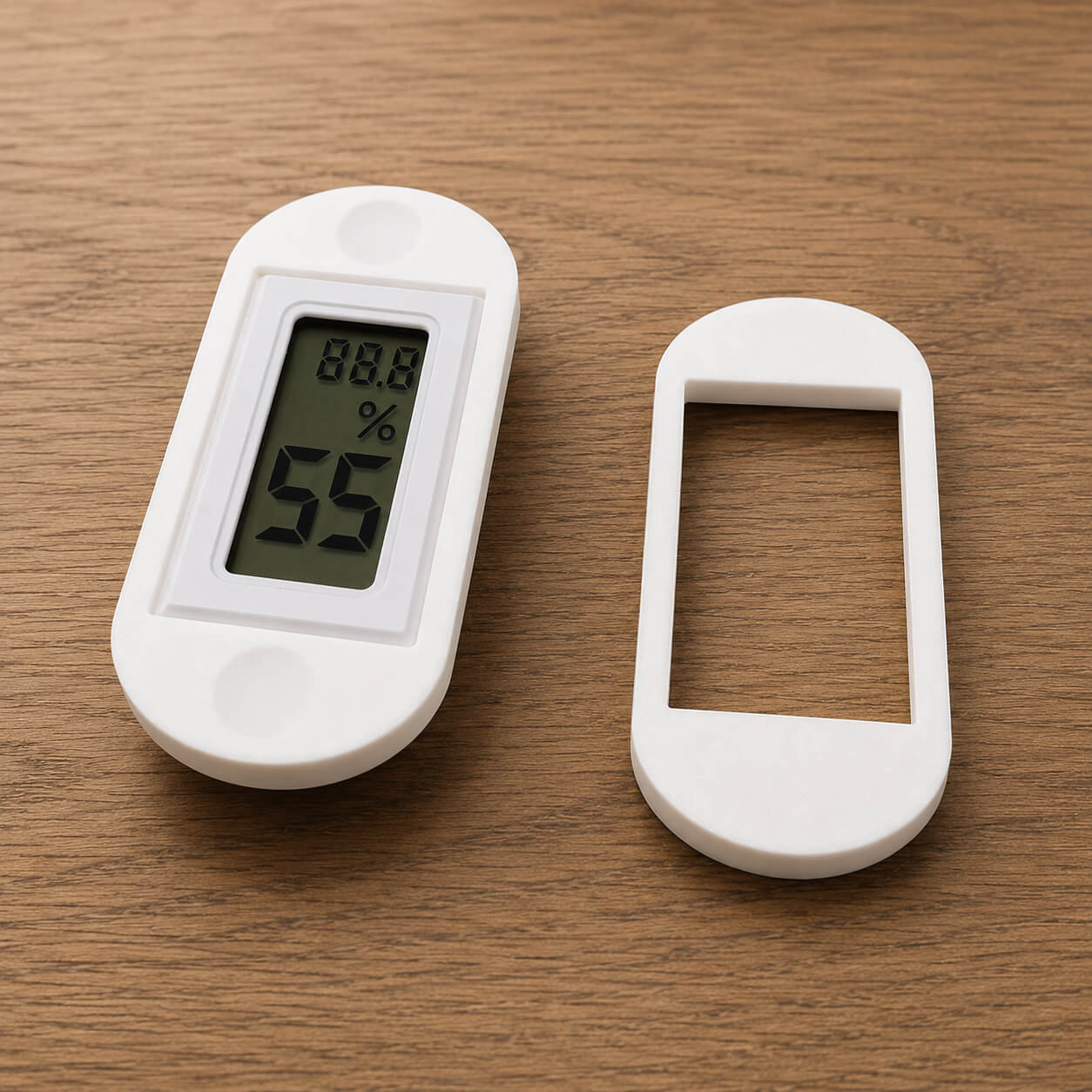 White magnetic glass mount hygrometer – WBDesignsLV