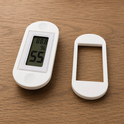 White magnetic glass mount hygrometer – WBDesignsLV