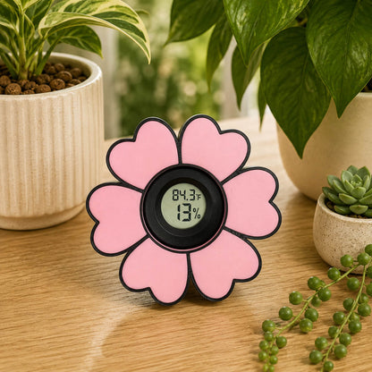 Pink Primrose glass mount hygrometer – WBDesignsLV
