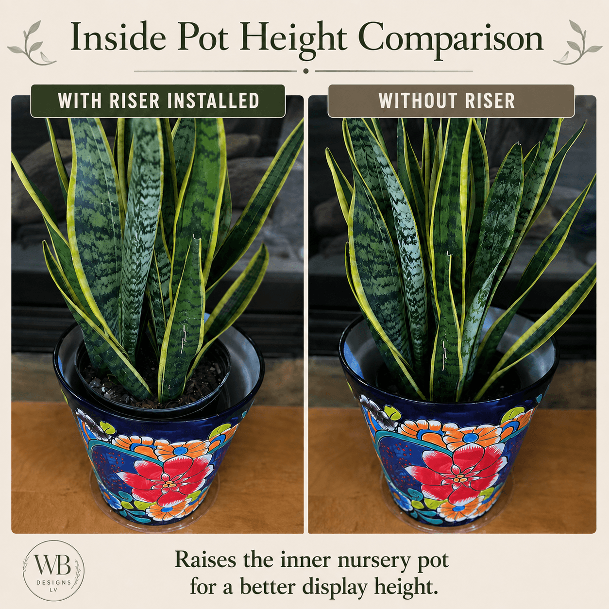 Plant Pot Riser Stand – Use Inside or Under Planters
