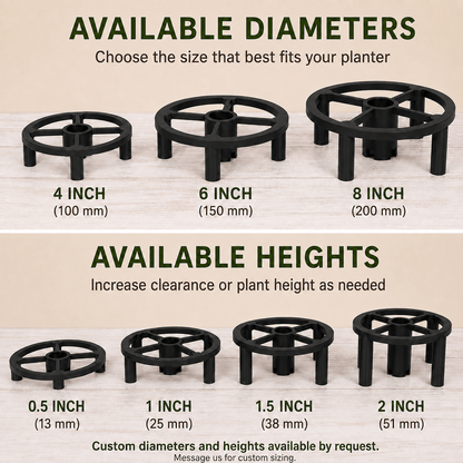 Plant Pot Riser Stand – Use Inside or Under Planters