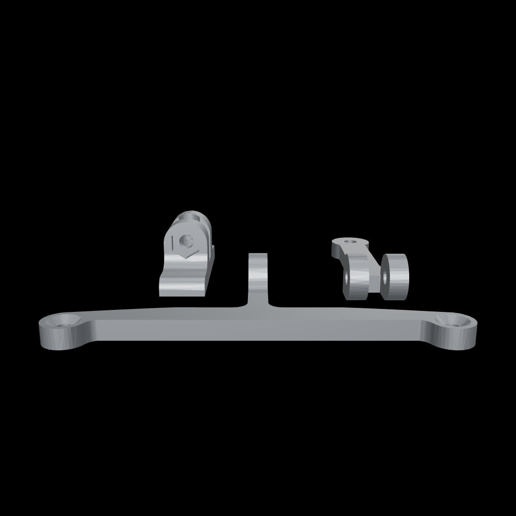 3d image of corner fan mount