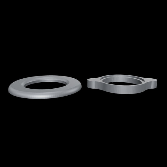 3d  Magnetic round glass mount hygrometer