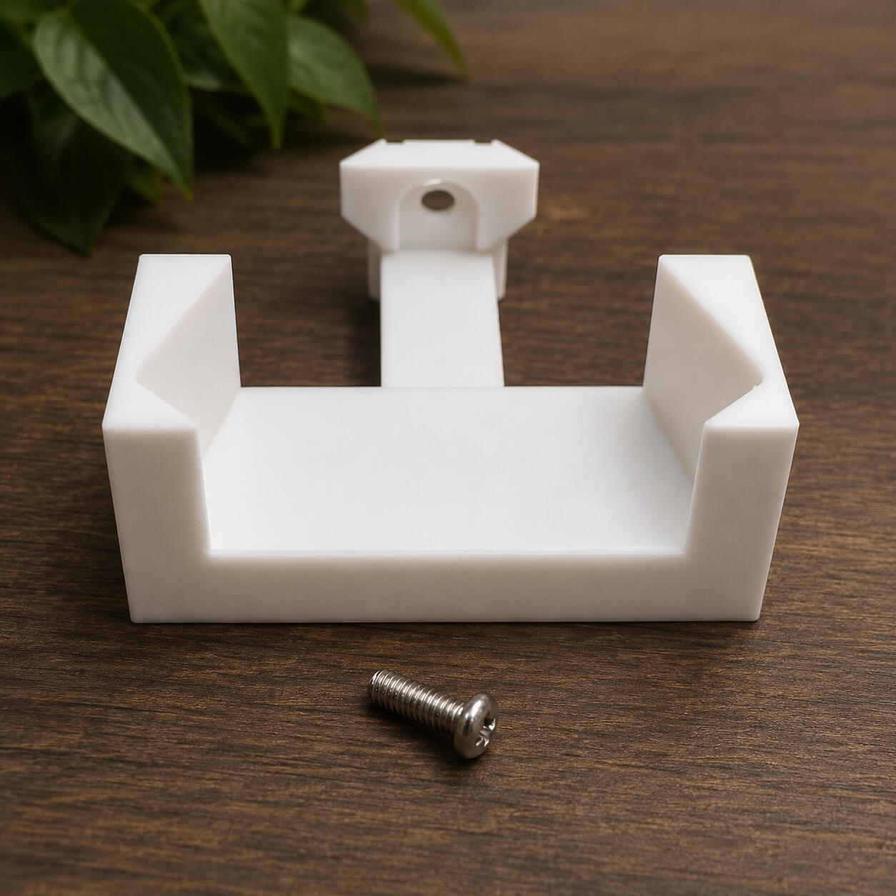 White corner mount for TempPro TP350 hygrometer – IKEA Milsbo compatible