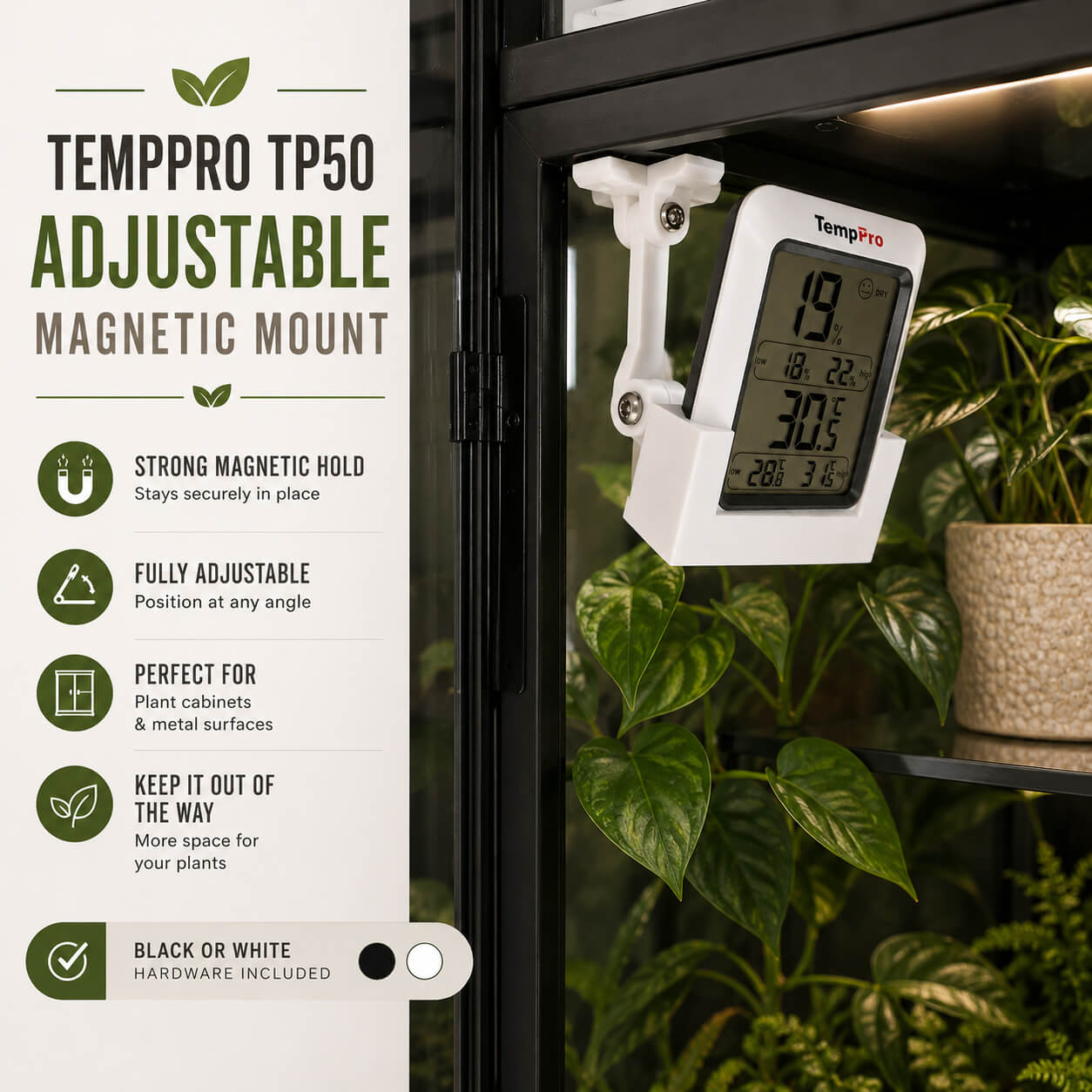 TempPro TP50 adjustable magnetic hygrometer mount – WBDesignsLV