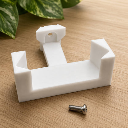White corner mount for TempPro TP50 hygrometer – IKEA Milsbo compatible