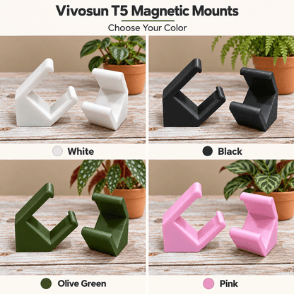 Vivosun T5 Angled Magnetic Light Mounts Set of 2
