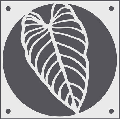 Alocasia Leaf decorative fan cover in white – WBDesignsLV