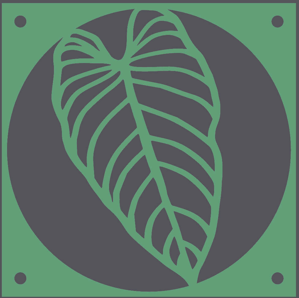 Alocasia Leaf decorative fan cover in olive green – WBDesignsLV