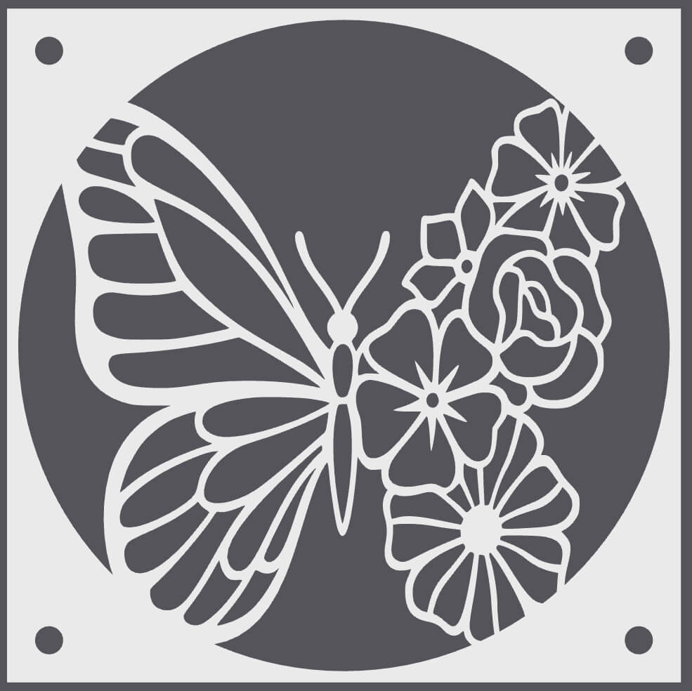 Butterfly decorative fan cover in white – WBDesignsLV