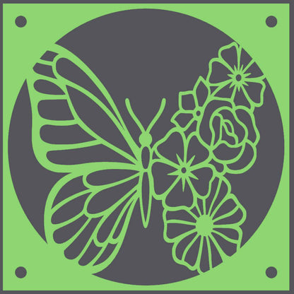 Butterfly decorative fan cover in green – WBDesignsLV
