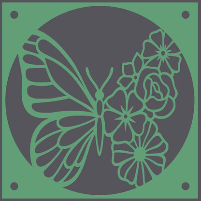 Butterfly decorative fan cover in olive green – WBDesignsLV