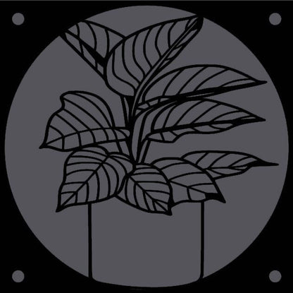 Calathea decorative fan cover in black – WBDesignsLV