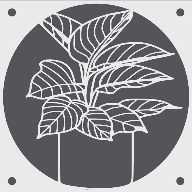 Calathea decorative fan cover in white – WBDesignsLV
