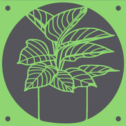 Calathea decorative fan cover in green – WBDesignsLV