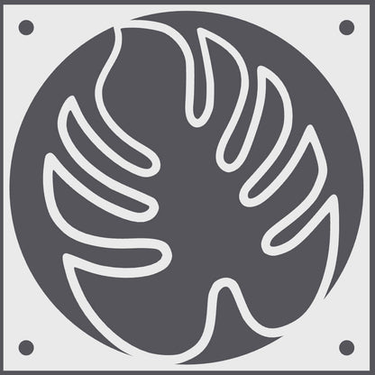 Monstera Leaf decorative fan cover in white – WBDesignsLV
