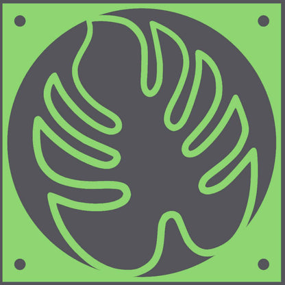 Monstera Leaf decorative fan cover in green – WBDesignsLV