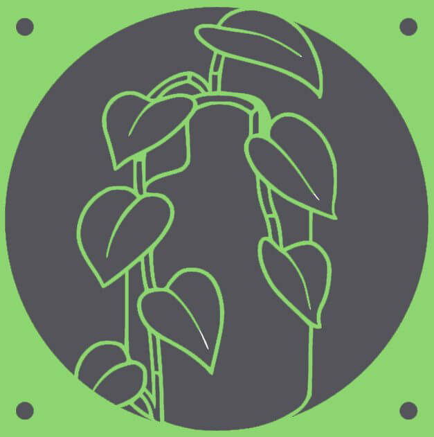 Pothos Vine decorative fan cover in green – WBDesignsLV