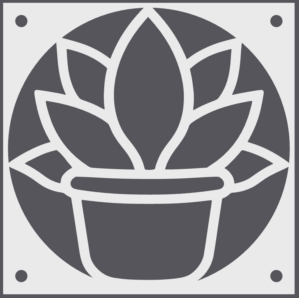 Potted Lotus decorative fan cover in white – WBDesignsLV