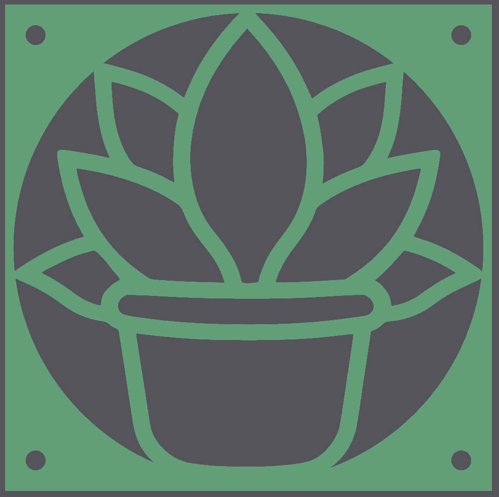 Potted Lotus decorative fan cover in olive green – WBDesignsLV
