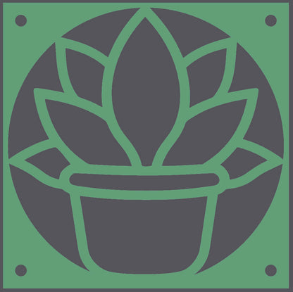 Potted Lotus decorative fan cover in olive green – WBDesignsLV