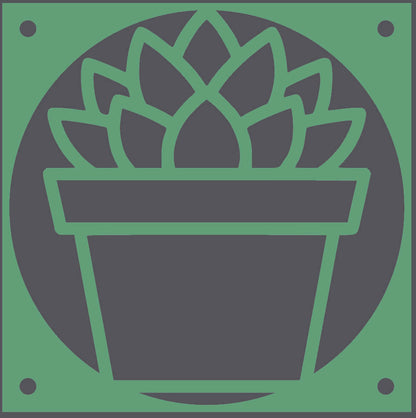 Potted Succulent decorative fan cover in olive green – WBDesignsLV