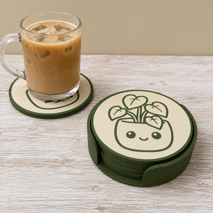 Whimlings Cozy Corners Plant Coaster Set