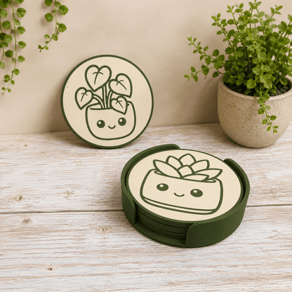 Whimlings Cozy Corners Plant Coaster Set