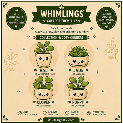 Whimlings Cozy Corners Plant Coaster Set