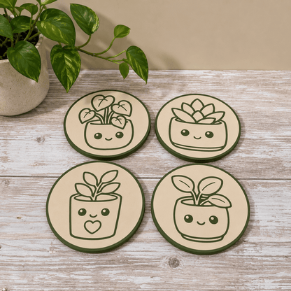 Whimlings Cozy Corners Plant Coaster Set