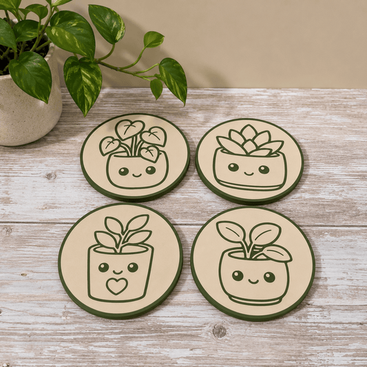 Whimlings Cozy Corners Plant Coaster Set