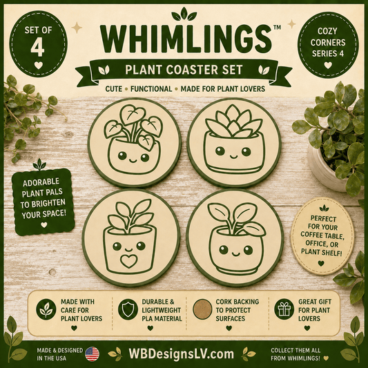 Whimlings Cozy Corners Plant Coaster Set