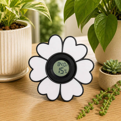 White Primrose glass mount hygrometer – WBDesignsLV