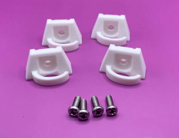 Center Cord Clip Loop White