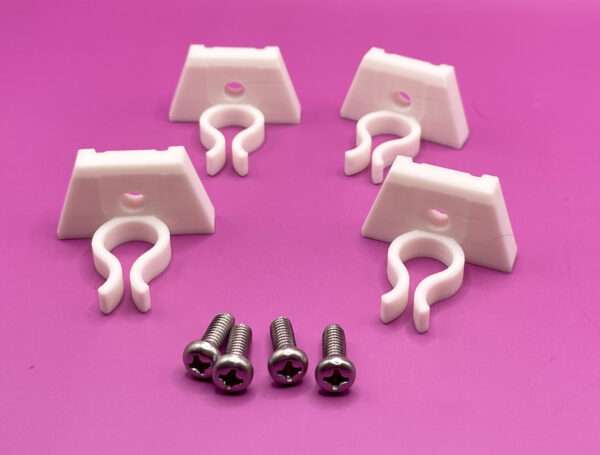 Center Cord Clip Vase White