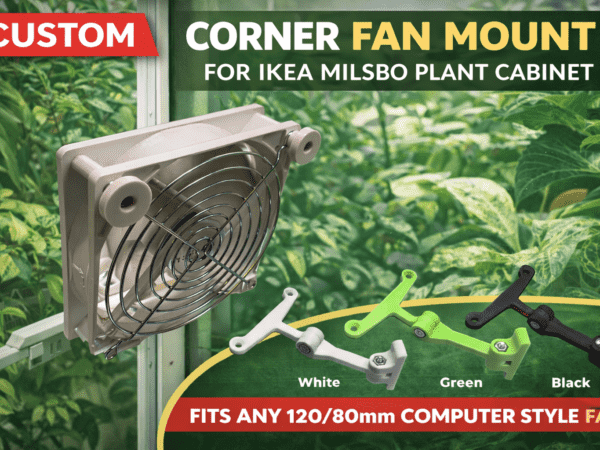 Corner Fan Mount for IKEA Milsbo Cabinets
