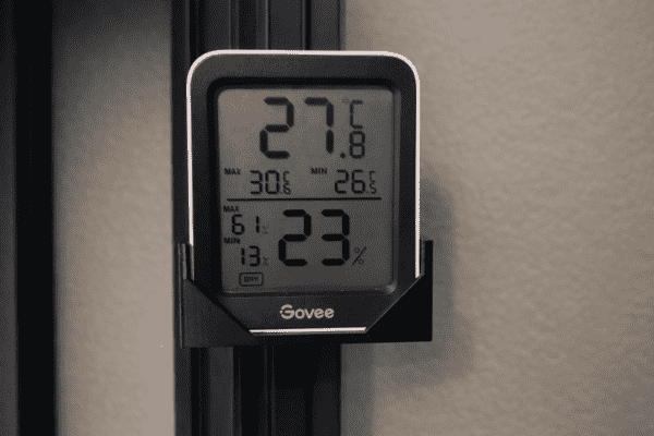 Govee Corner Mount Black Up Close Govee Corner Mount Black Up Close