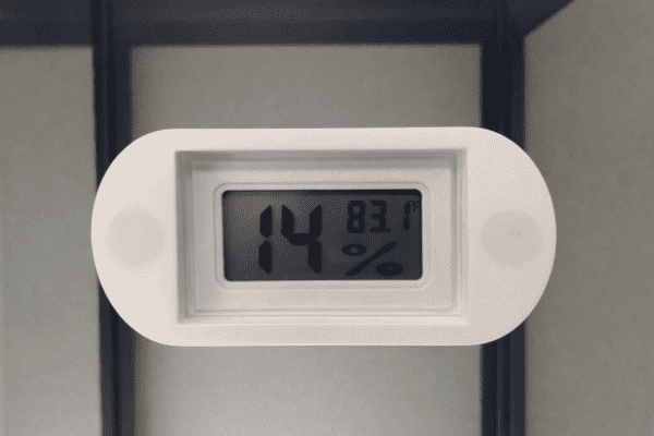 Hygrometer White Mounted