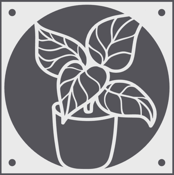 Potted Foliage Fan Grill