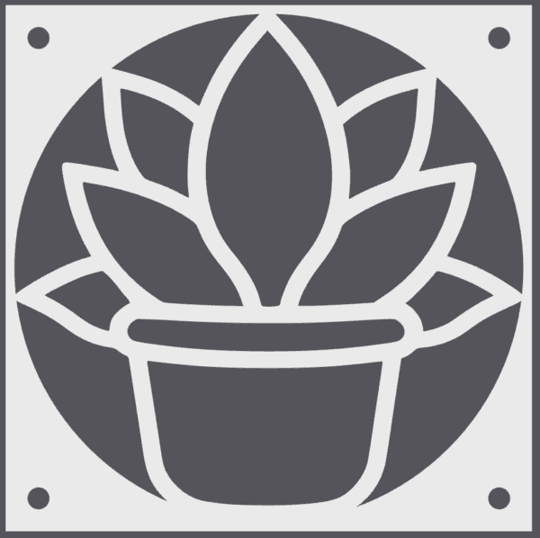 Potted Lotus Fan Grill